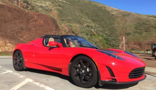 Разгон Tesla Roadster