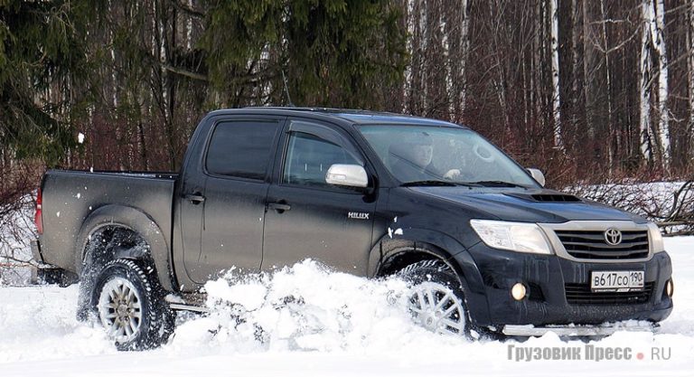 Toyota Hilux и VW Amarok - снежные барсы