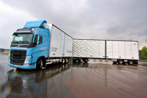 Газодизельный грузовик Volvo