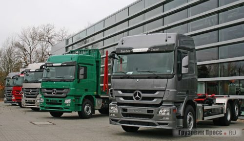 Историческая экспозиция грузовиков Mercedes-Benz