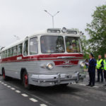 Ретроавтобусы на Питерском параде