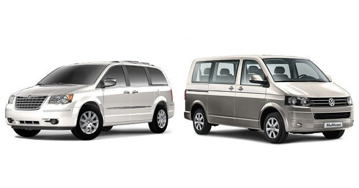 минивэны Chrysler Pacifica и Volkswagen Multivan