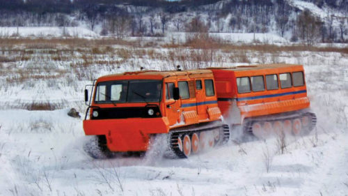 Российские вездеходы для перевозки грузов в Арктике