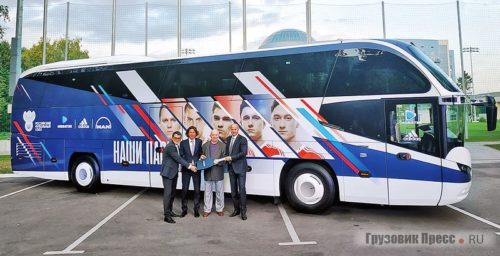 Автобус сборной России по футболу NEOPLAN Cityliner