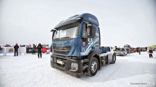 Рекорд скорости тягача IVECO на фестивале Байкальская миля