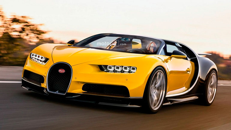 Bugatti Chiron в кузове родстер