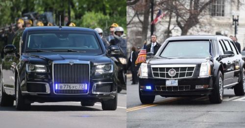 Aurus Senat Limousine Путина или Cadillac The Beast Трампа