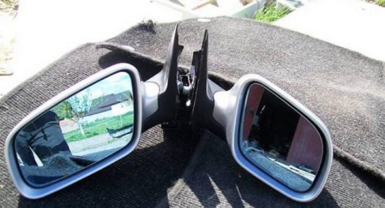 Почему правые боковые зеркала у машин делали короче левых