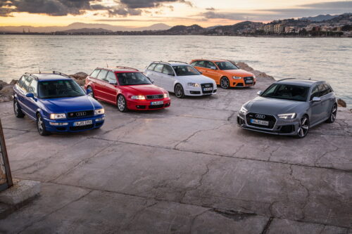 Гонка между четырьмя поколениями универсалов Audi RS6