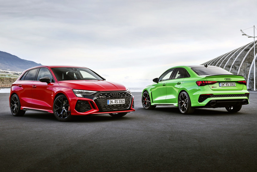 Audi RS 3 - новые хэтчбек седан и дрифт-режим