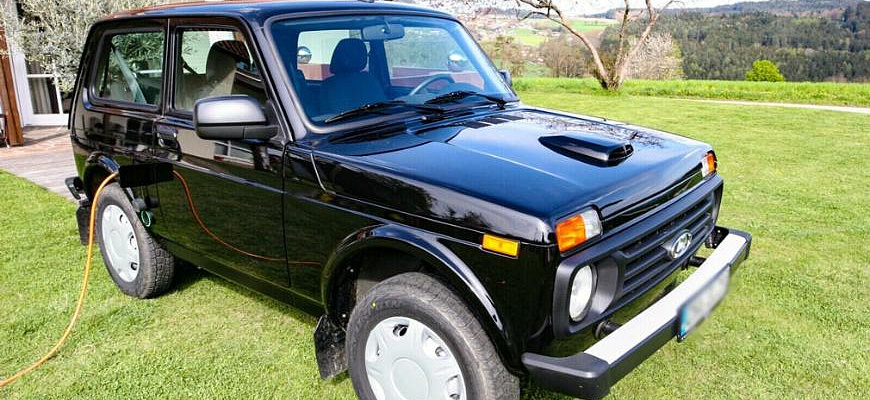 Немцы трёхдверную Lada Niva превратили в электрокар