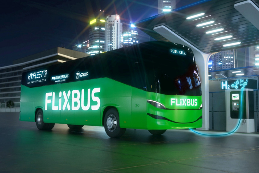 ZF и Flixbus разрабатывают водородный автобус
