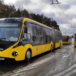 Сочлененные электробусы в Минске