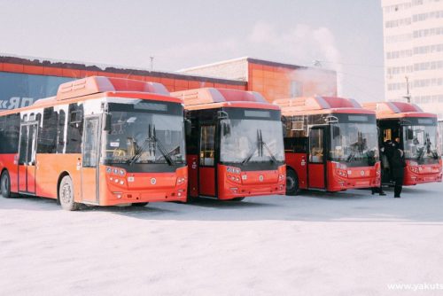 Новые автобусы группы ГАЗ для Якутска
