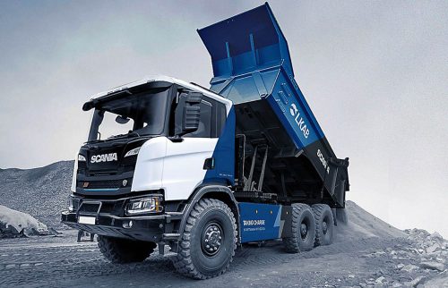 Scania - тяжелый электроприводной самосвал