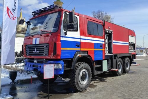 Белорусские пожарные машины на выставке на ВДНХ