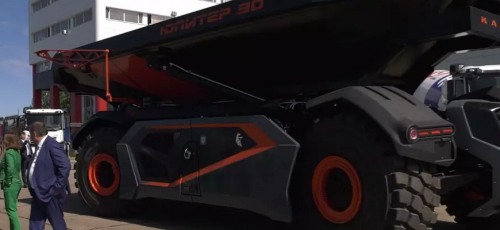 КАМАЗ - новый 50-тонный беспилотный самосвал «Юпитер» без кабины